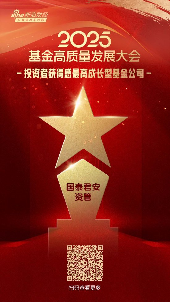 大通证券 2025公募基金荣誉榜：国泰君安资管获得2025投资者获得感最高成长型基金公司荣誉