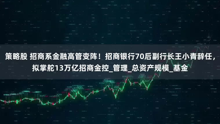 策略股 招商系金融高管变阵！招商银行70后副行长王小青辞任，拟掌舵13万亿招商金控_管理_总资产规模_基金